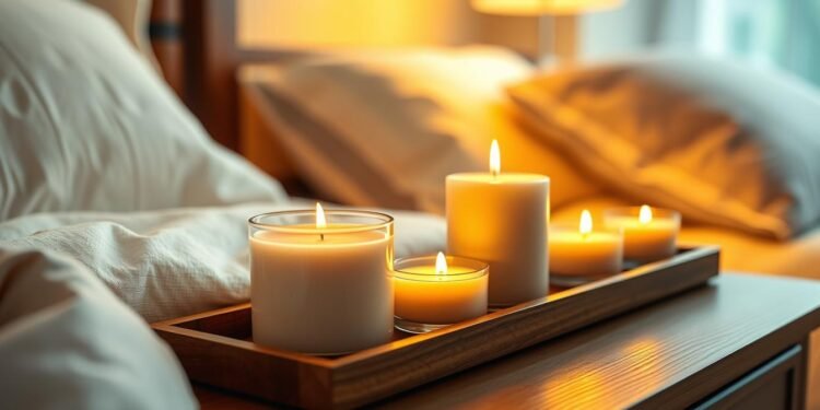 Duftkerzen für besseren Schlaf