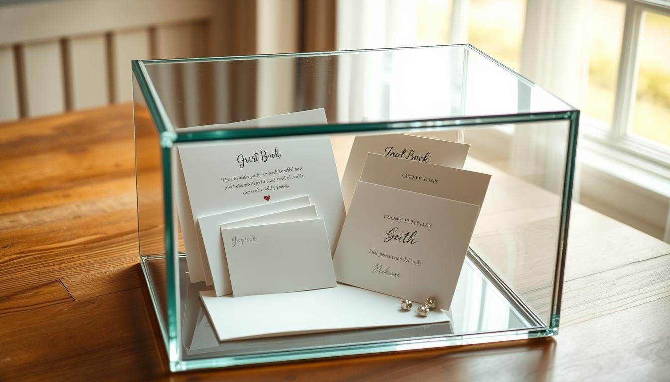 Glasschatulle Gästebuch Hochzeitsideen