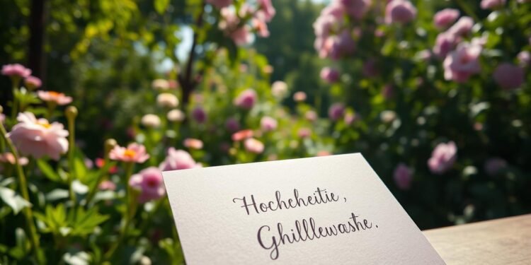 Hochzeitsglückwünsche