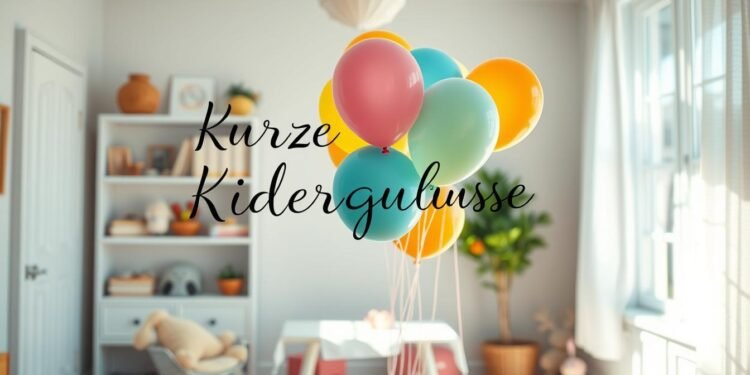 Kurze Kinderglückwünsche