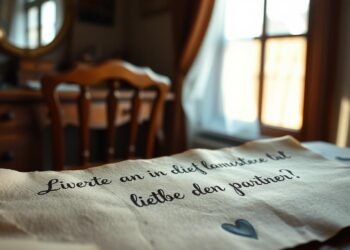 Romantische Liebesbotschaften