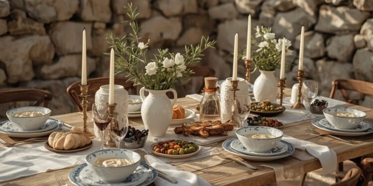 Griechische Hochzeit zu Hause: Rezepte & Ideen